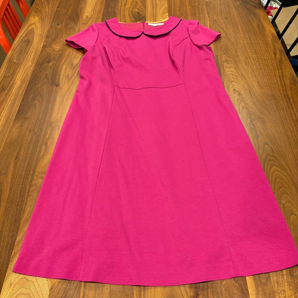 Size US 18 L Boden Pink Ponte Dress with Collar